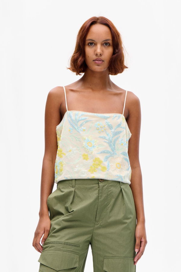 Baum und Pferdgarten Jovana Sequin Top - Pastel Sequins Flower