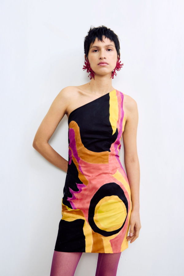 Mozhdeh Matin Kitta Mini Dress - Multi