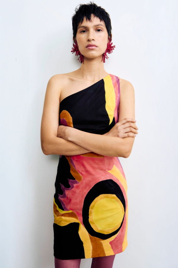 Mozhdeh Matin Kitta Mini Dress - Multi