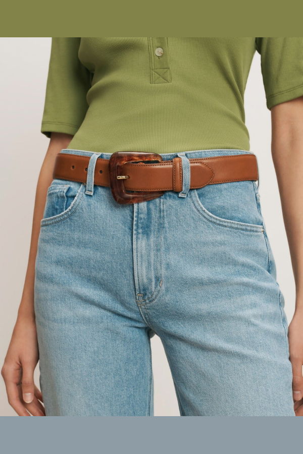 Veronica Beard Resin Arch Belt - Hazelwood