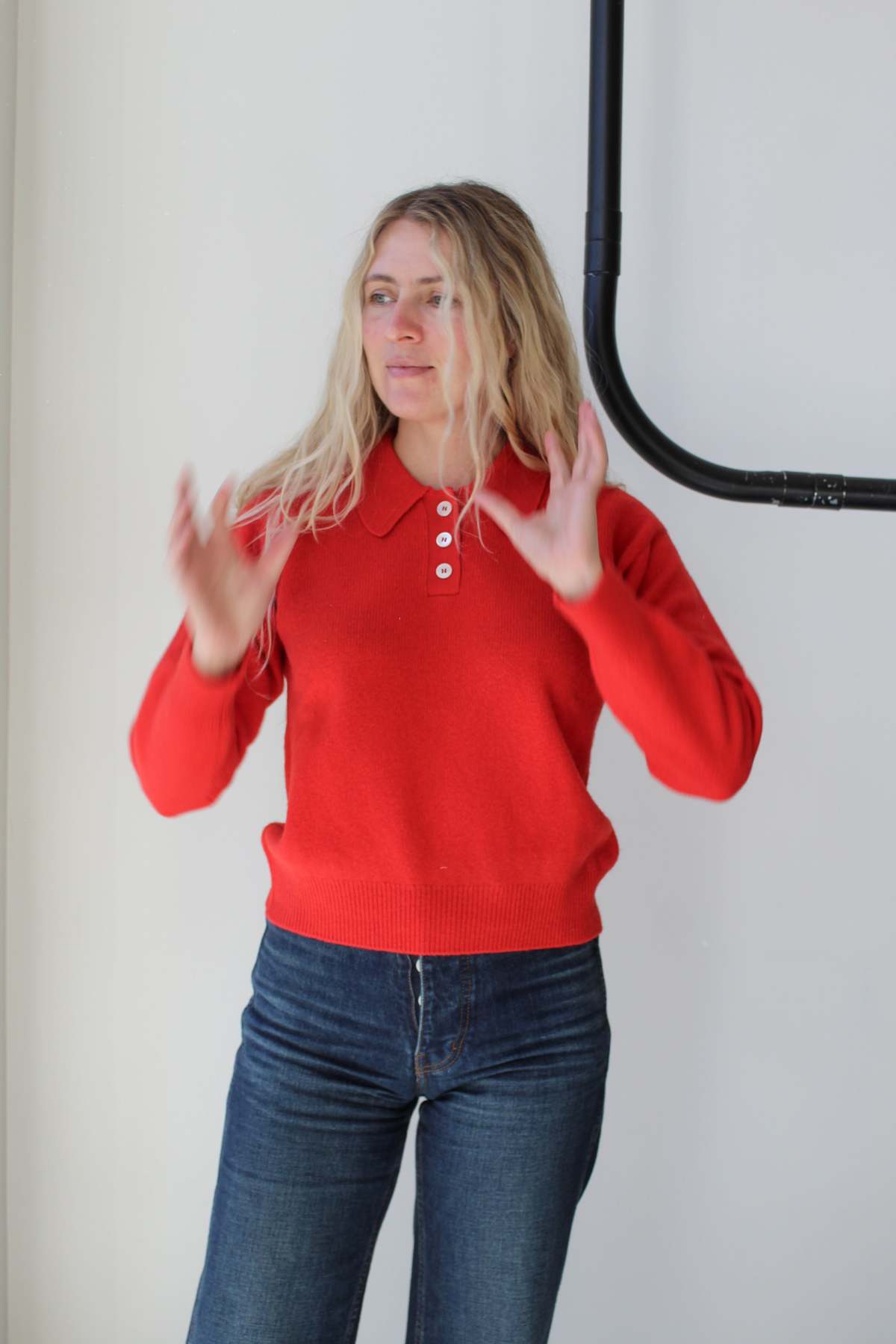 &Daughter Edith Polo Shirt - Poppy - Image 2 of 6