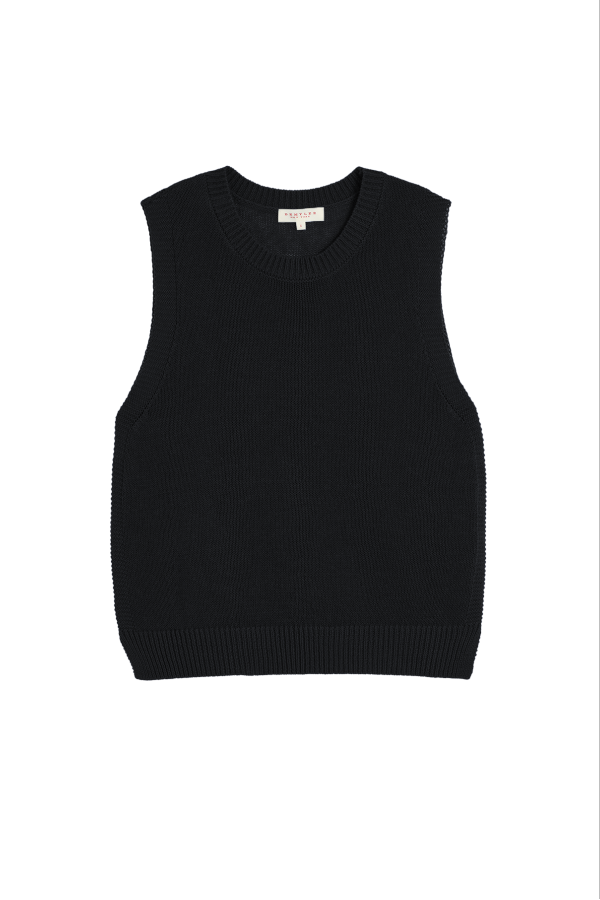 demylee Olympia Sleeveless Knit Top - Black