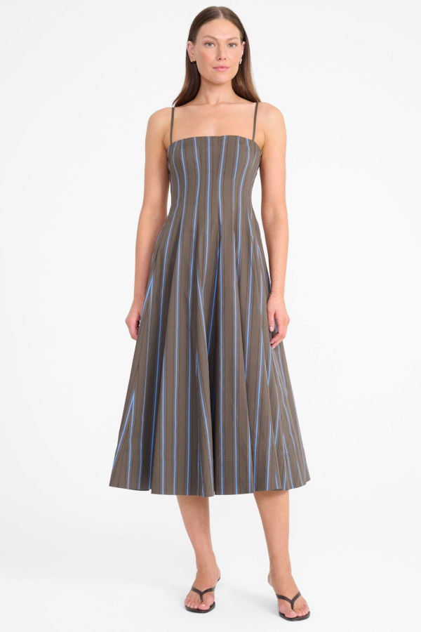 Staud Wylie Dress - Huntington Stripe