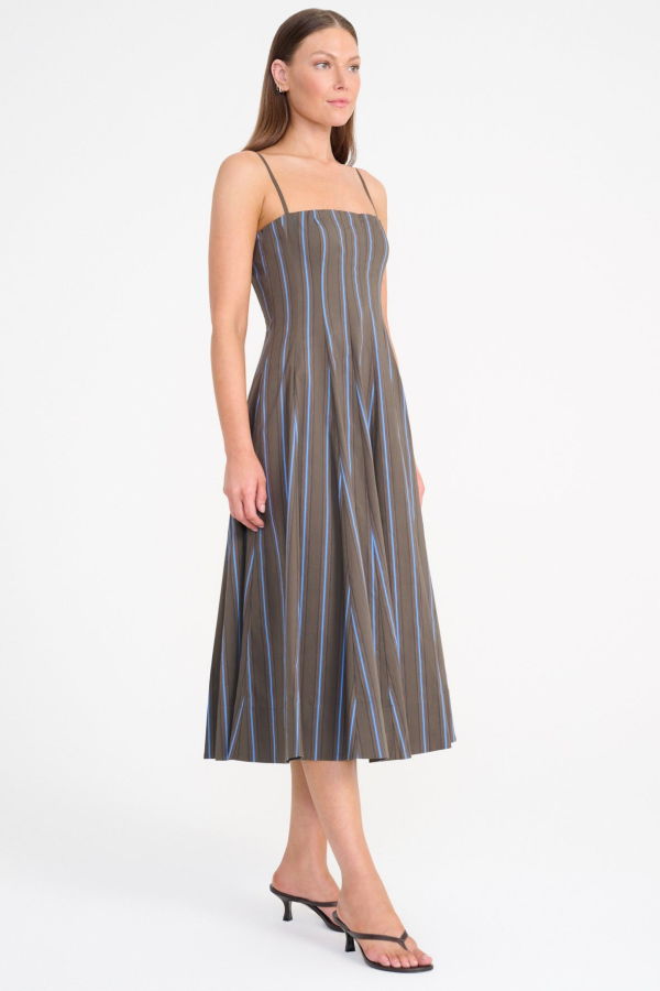 Staud Wylie Dress - Huntington Stripe