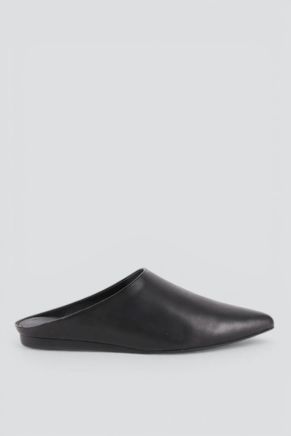 "INTENTIONALLY __________." Major Leather Mule - Black