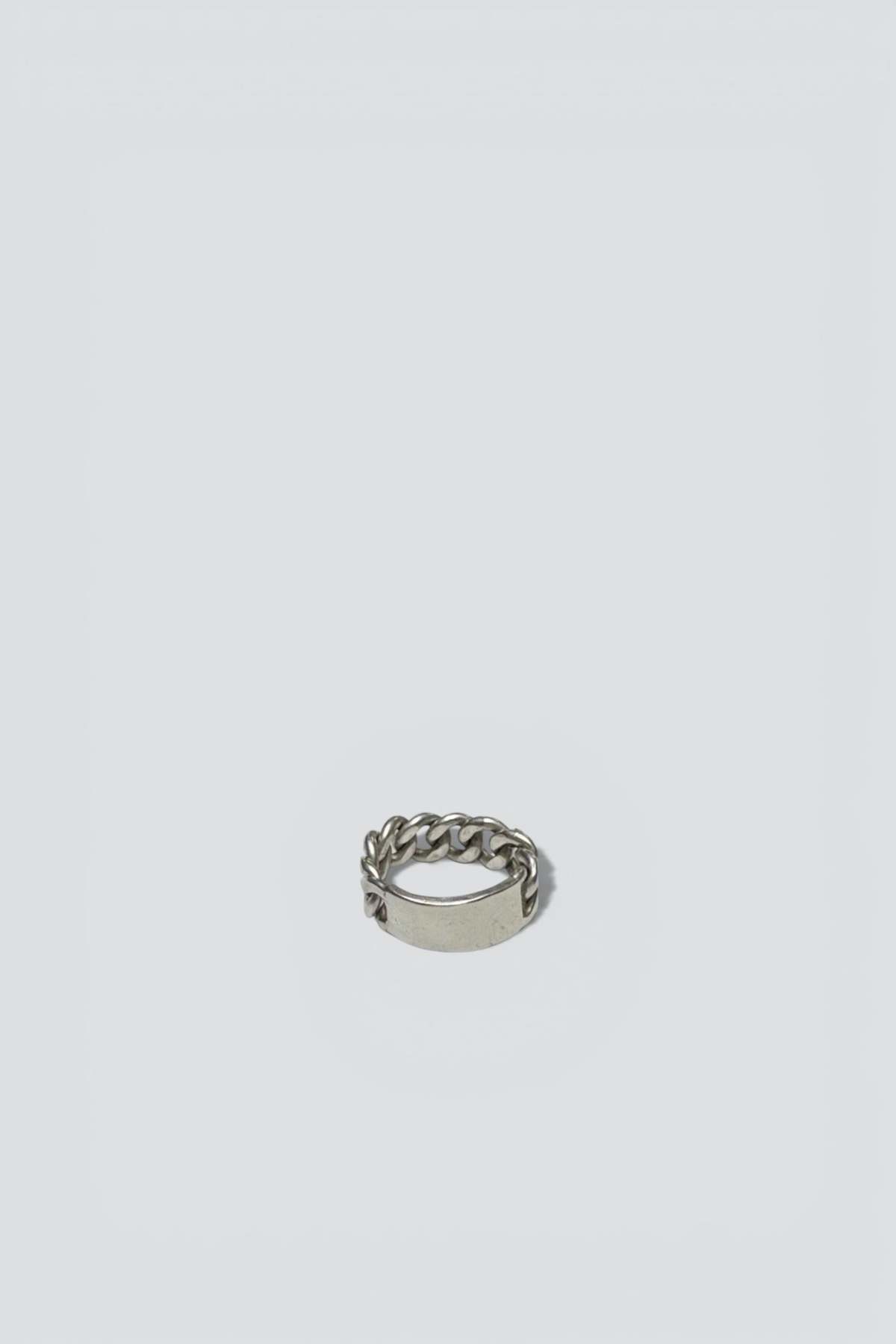 Curb Chain ID Ring - Sterling Silver - Image 1 of 3