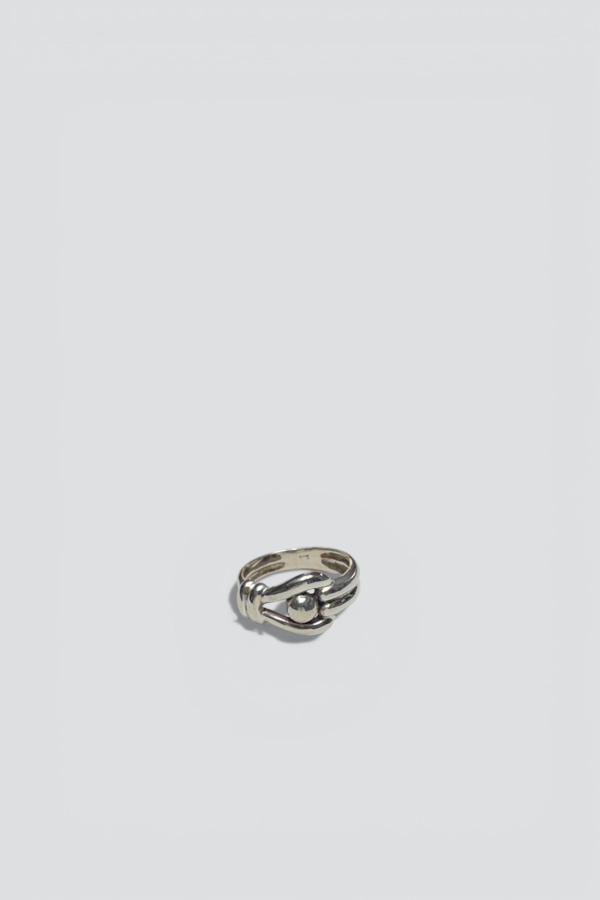 Vintage Hook & Eye Ring - Sterling Silver