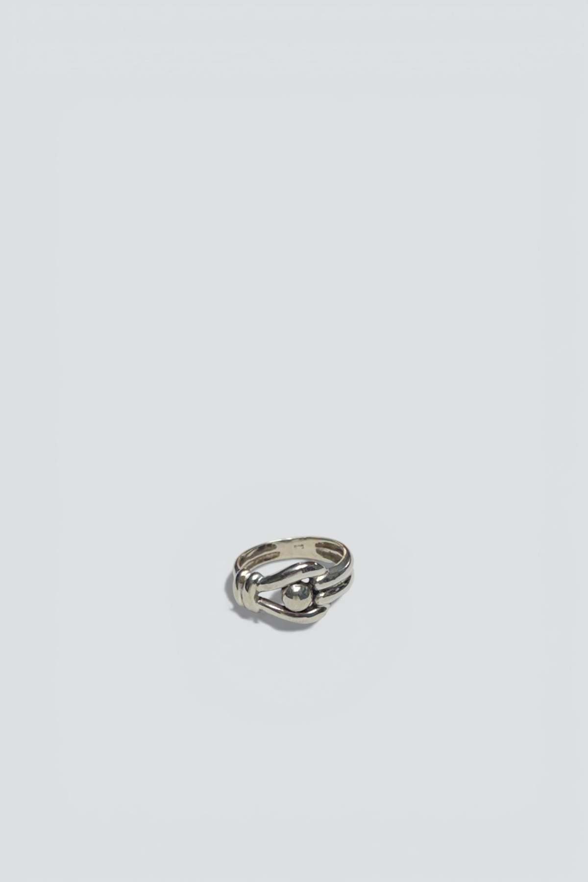 Vintage Hook & Eye Ring - Sterling Silver - Image 1 of 3