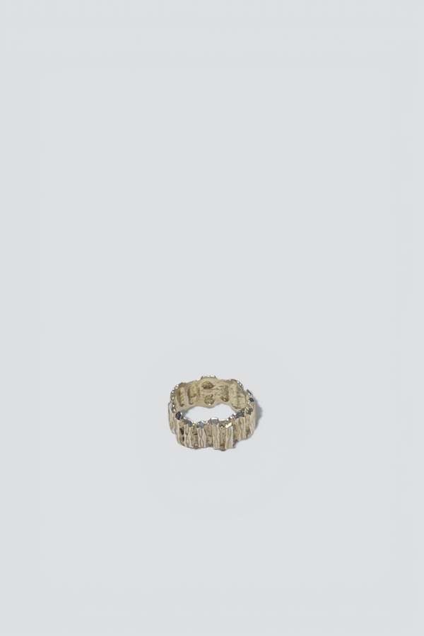 Vintage Textured Band Ring - Sterling Silver