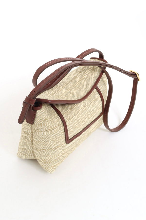 WANDLER Penelope Slouch Mini Raffia Bag