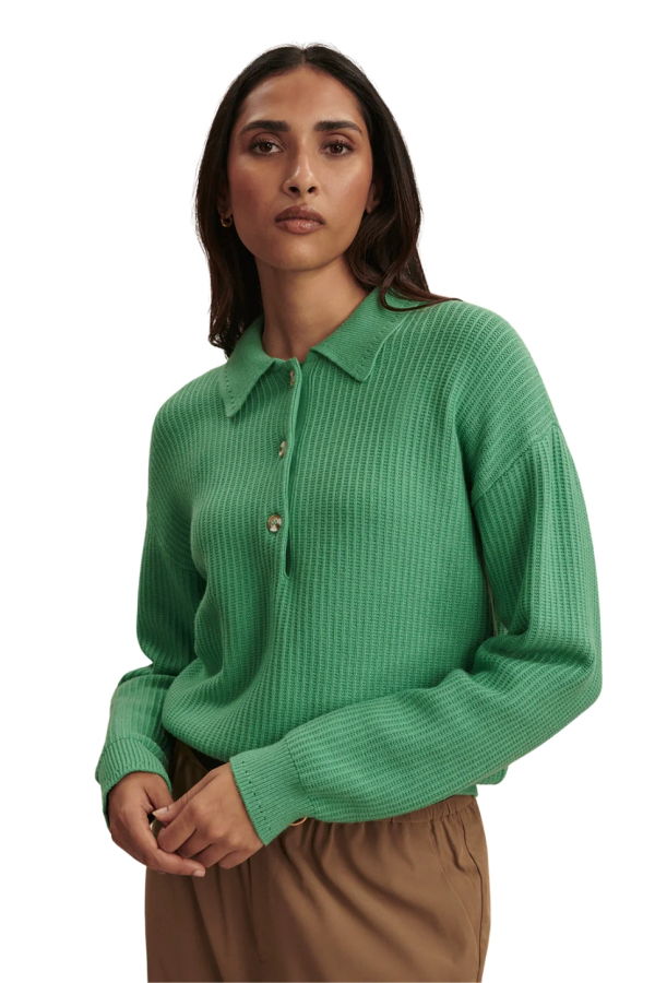 Varley Marlie Polo Knit Sweater