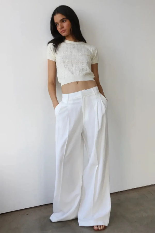 Callahan Nerissa Pointelle Tee