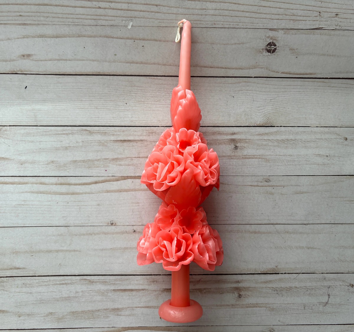 Viva Greetings Large Oaxaca Candle - Coral - Image 1 of 3