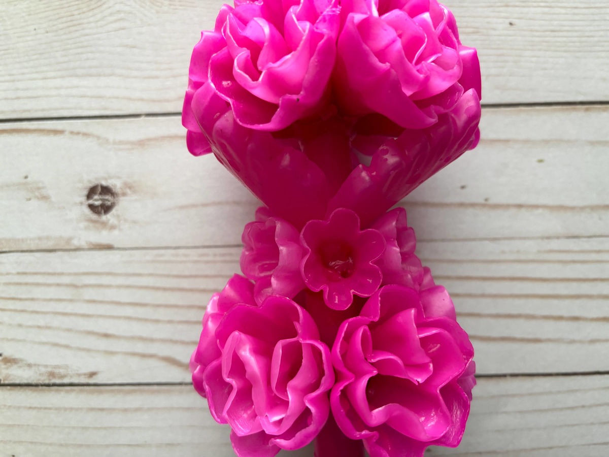 Viva Greetings Large Oaxaca Candle - Fuchsia - Image 3 of 3