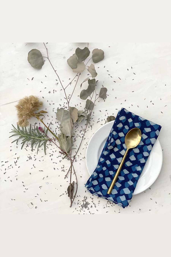 Ichcha Karma Artisan Printed Cloth Napkins Set of 4