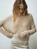 Enza Costa Knit Bateau Sweater - Pearl Grey - Thumbnail 1