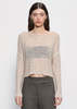 Enza Costa Knit Bateau Sweater - Pearl Grey - Thumbnail 2
