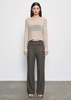 Enza Costa Knit Bateau Sweater - Pearl Grey - Thumbnail 3