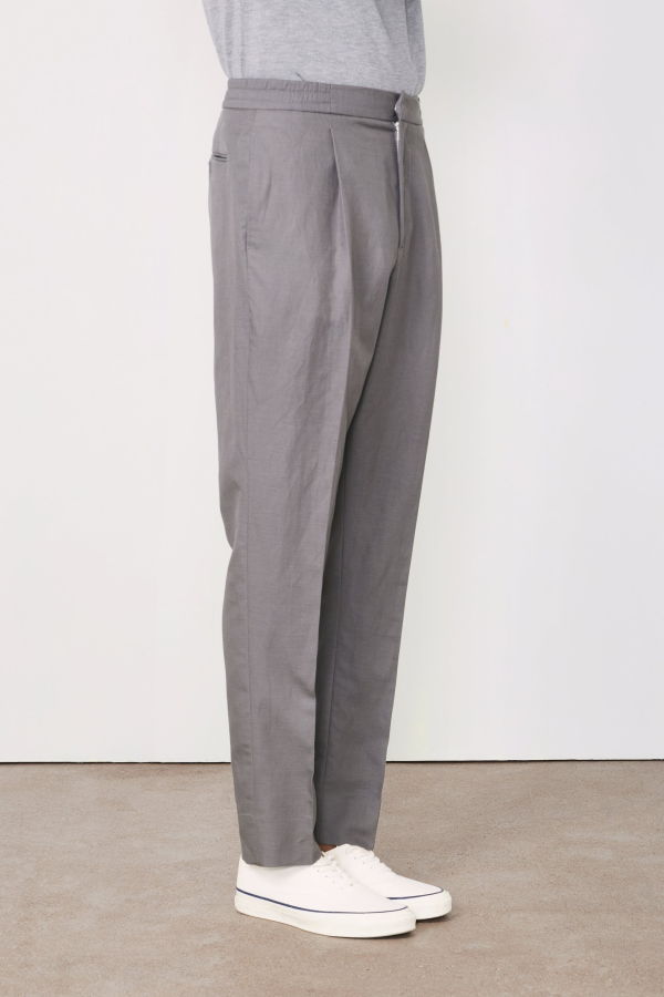 Officine Generale Drew Piedye ITL LY CO LI Pants - Smoked Pearl