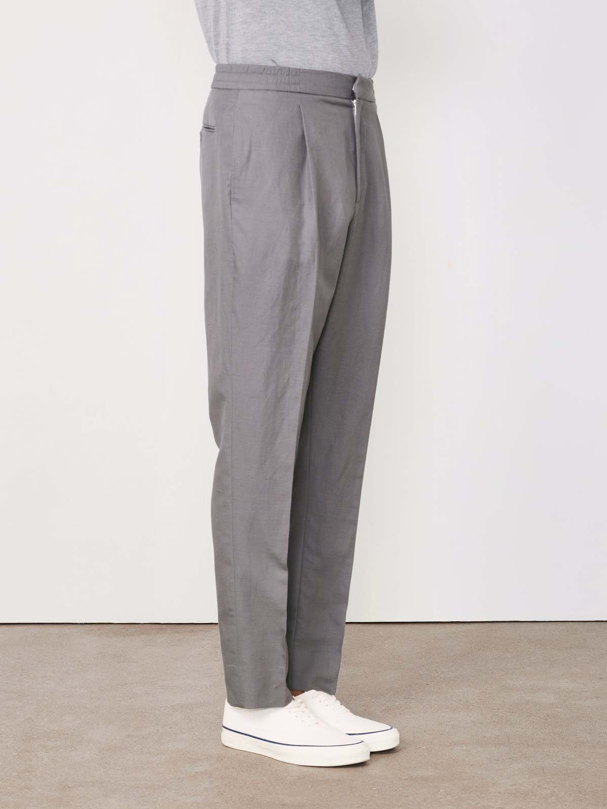 Officine Generale Drew Piedye ITL LY CO LI Pants - Smoked Pearl - Image 2 of 4