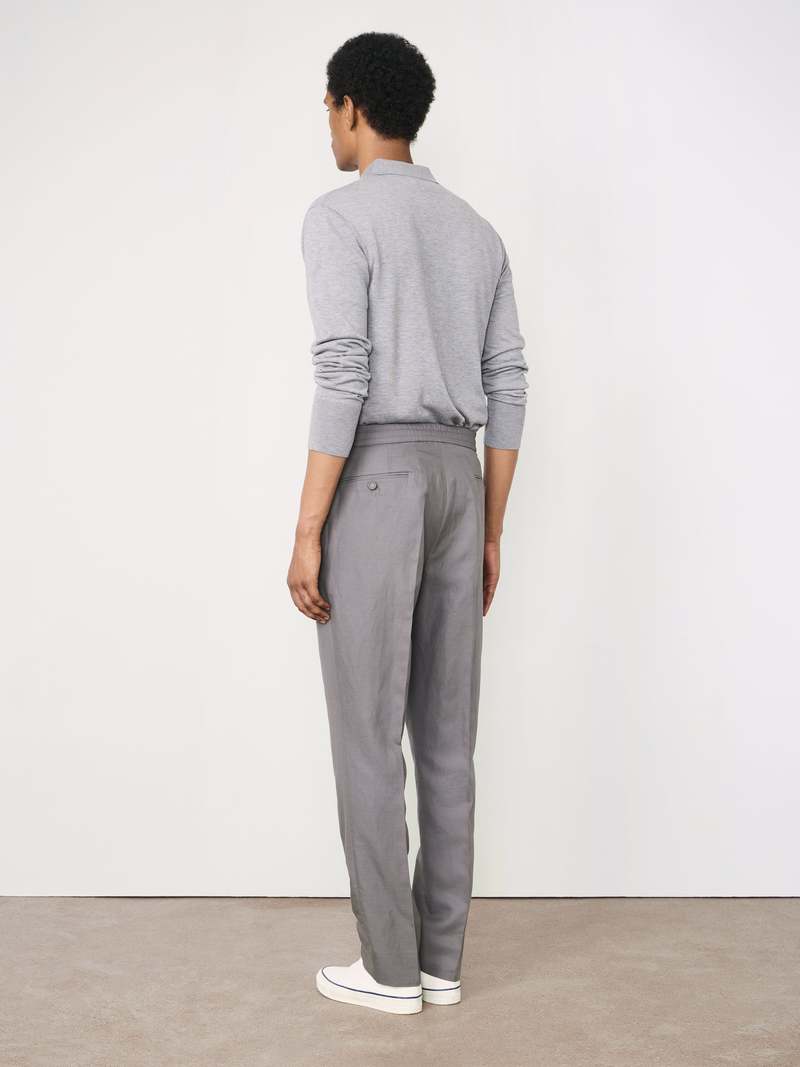 Officine Generale Drew Piedye ITL LY CO LI Pants - Smoked Pearl