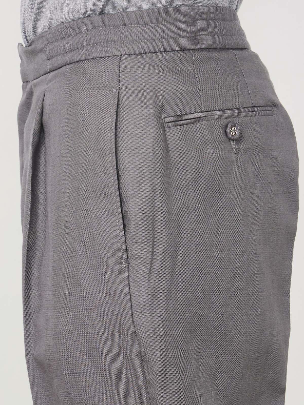 Officine Generale Drew Piedye ITL LY CO LI Pants - Smoked Pearl - Image 4 of 4