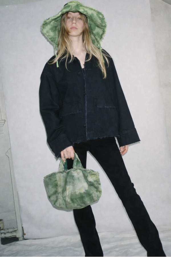 Ashley Rowe XL Bucket Hat - Tie Dye Green