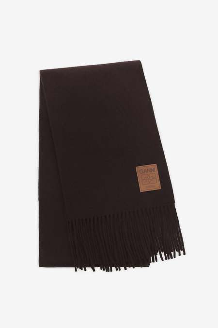 Ganni Mohair Gradient Scarf - Port Royale | Garmentory