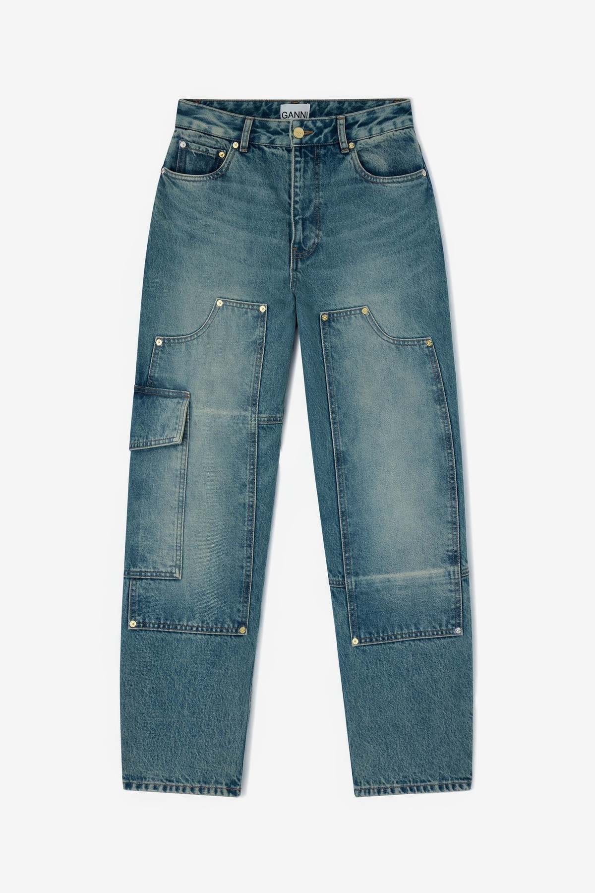 Ganni Essentials Tint Rigid Denim Audri Jeans - Image 1 of 4