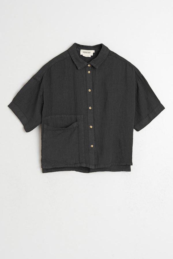 Indi & Cold Crop Linen Shirt