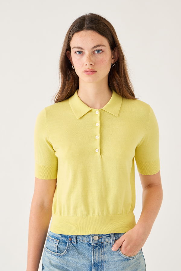 demylee Cameron Cotton Polo Top