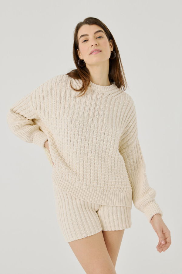 The Knotty Ones Delia Sweater - Oat