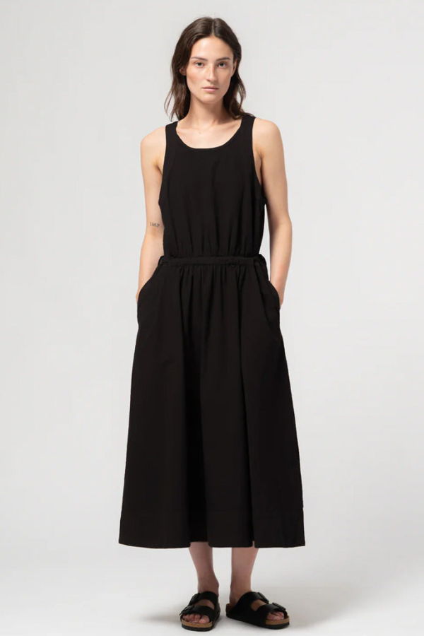 Girls of Dust Apron Dress - Black