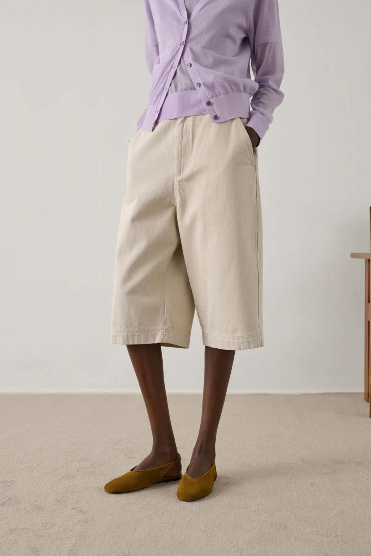 soeur Francis Shorts - BLANC GRES - Image 2 of 5