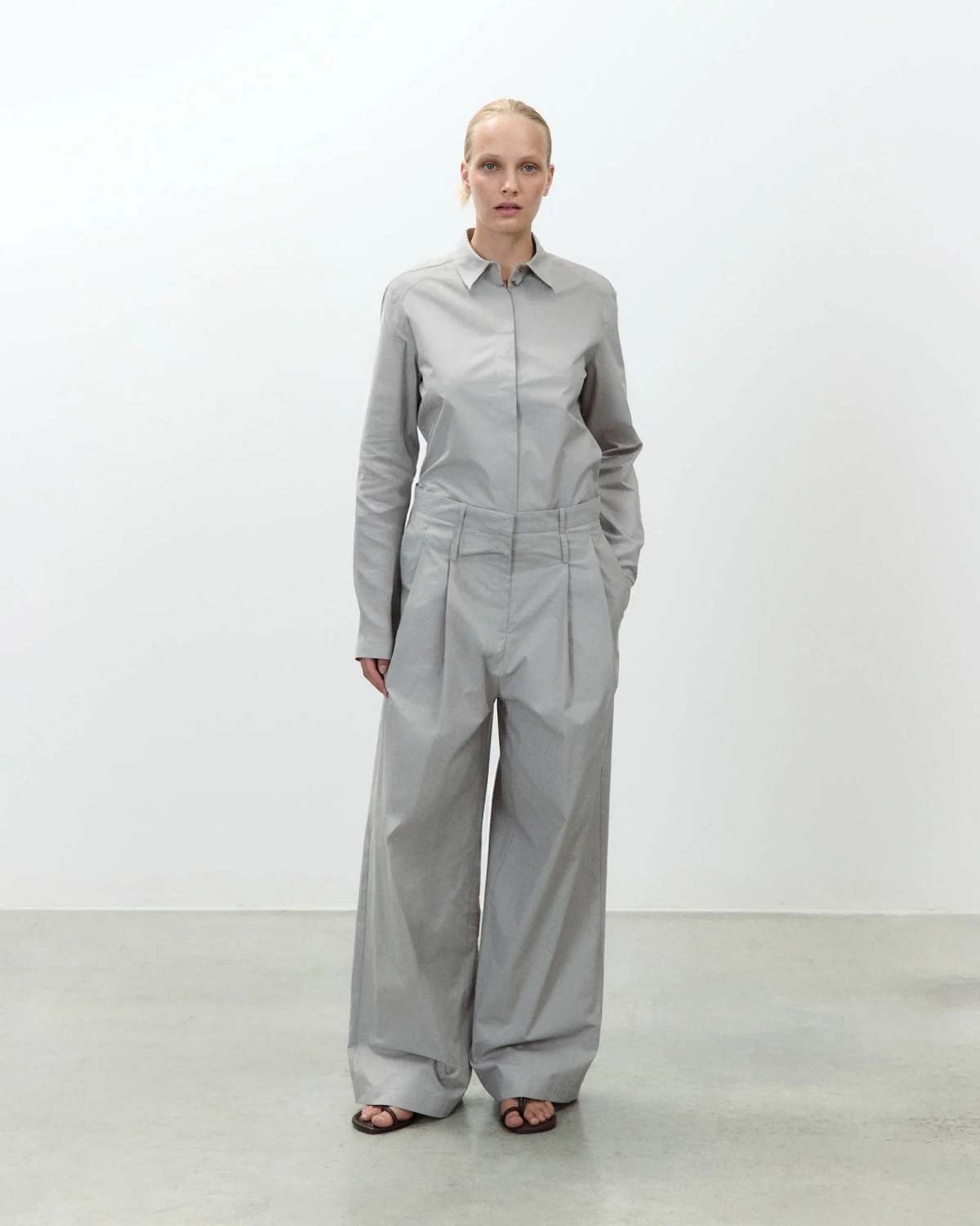 Alysi Poplin Trousers - Image 1 of 4