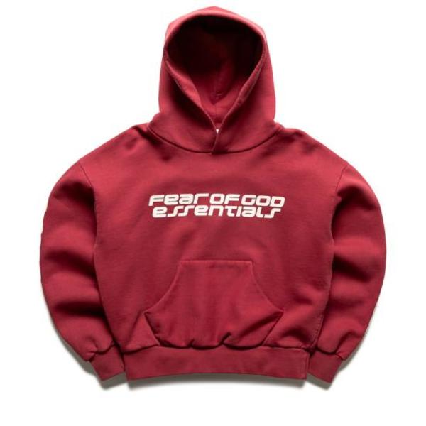 Fear of God Hooded Tee Hoodie - Crimson