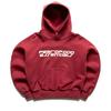 Fear of God Hooded Tee Hoodie - Crimson - Thumbnail 1