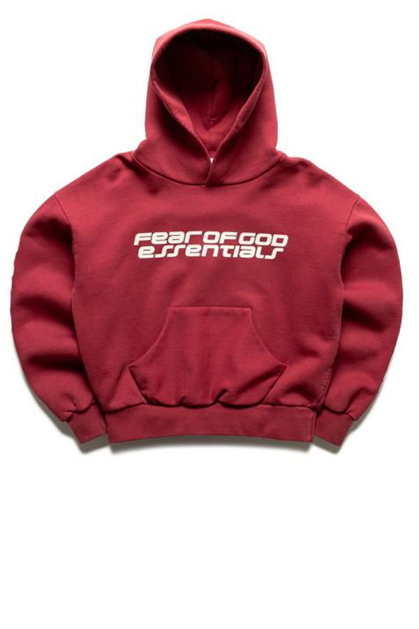 Fear of God Hooded Tee Hoodie - Crimson