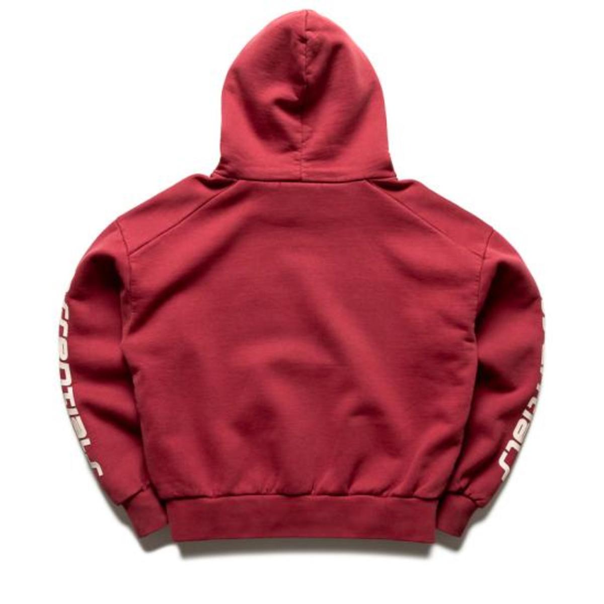 Fear of God Hooded Tee Hoodie - Crimson - Image 2 of 2