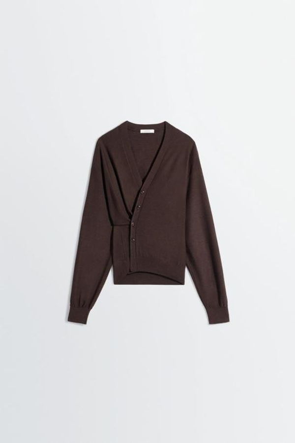 Lemaire Cardigan - Dark Cacao