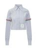 thom browne FLL183OF0660415 Shirt - Navy - Thumbnail 1