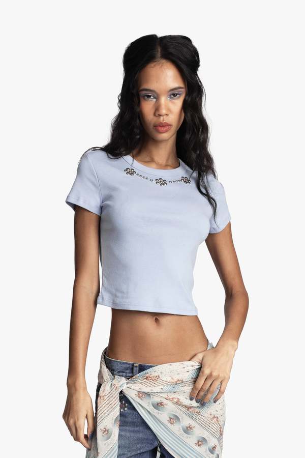 Anna Sui Studded Baby Tee Top Anna Sui Studded Baby Tee Top
