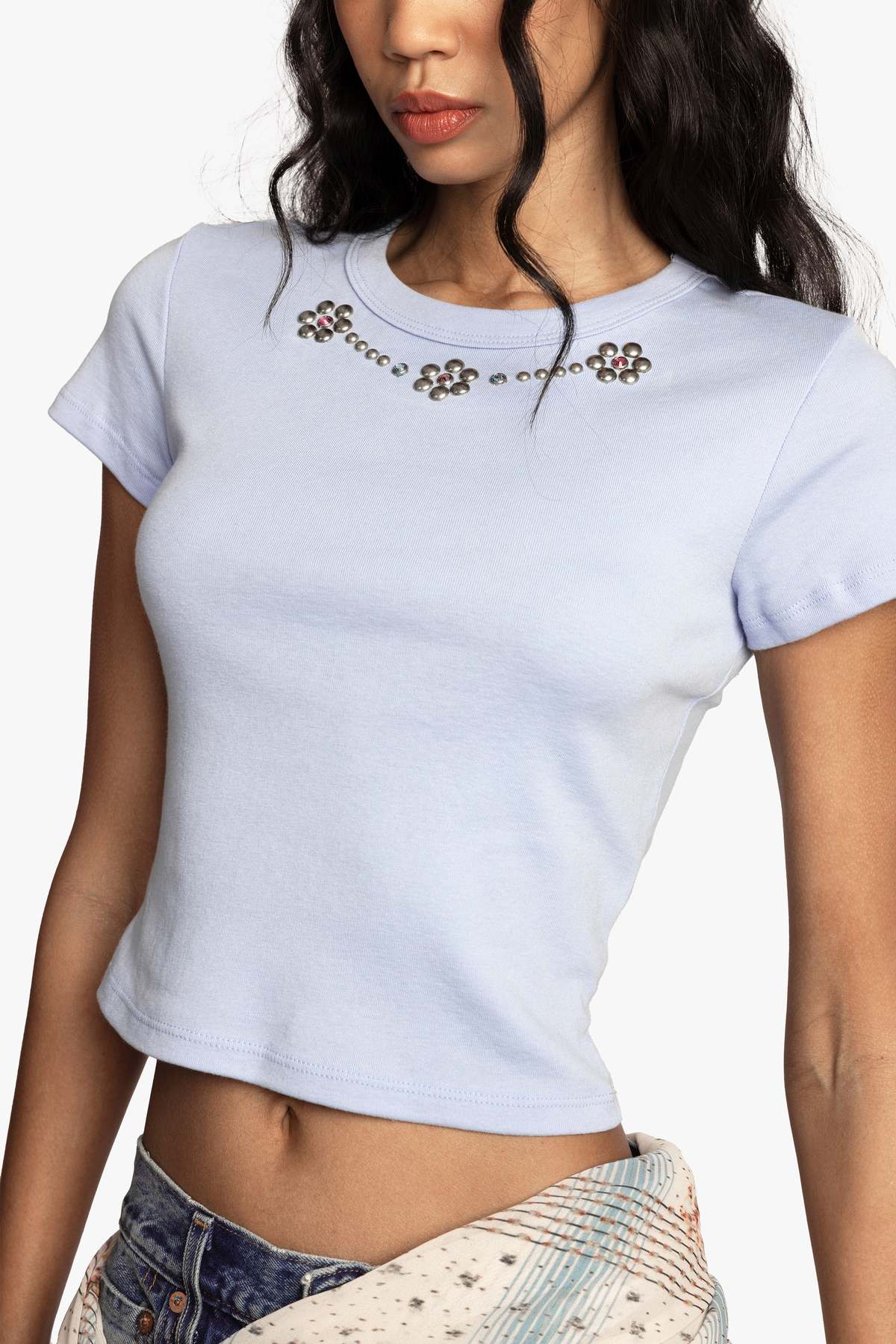 Anna Sui Studded Baby Tee Top - Image 6 of 6
