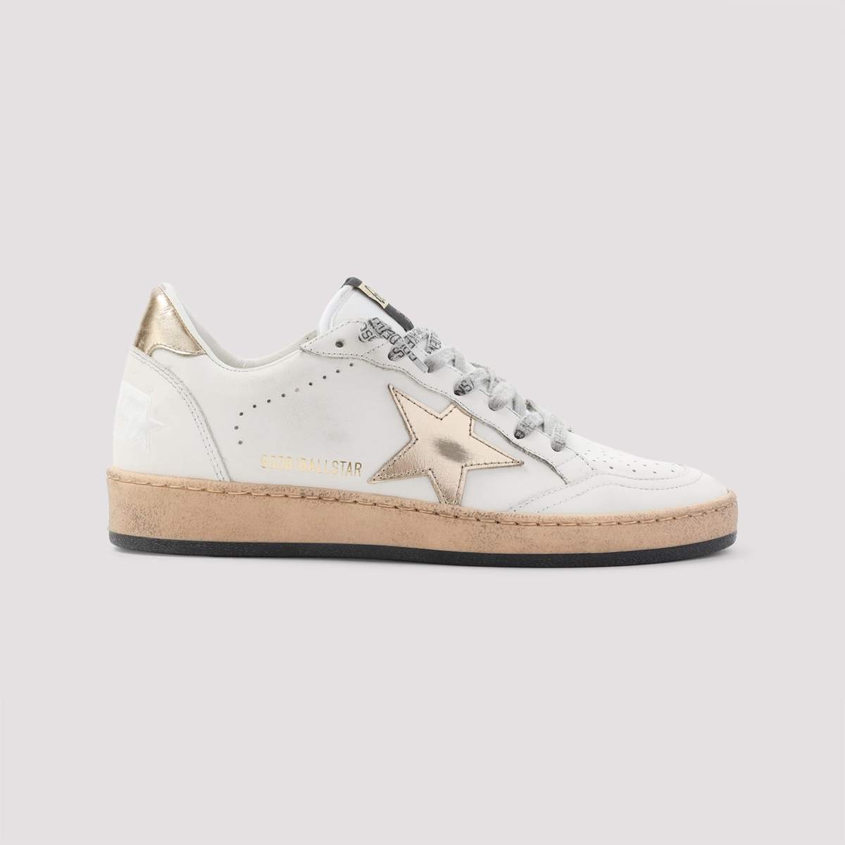 Golden Goose Ballstar Sneakers - Milk Gold - Image 3 of 5