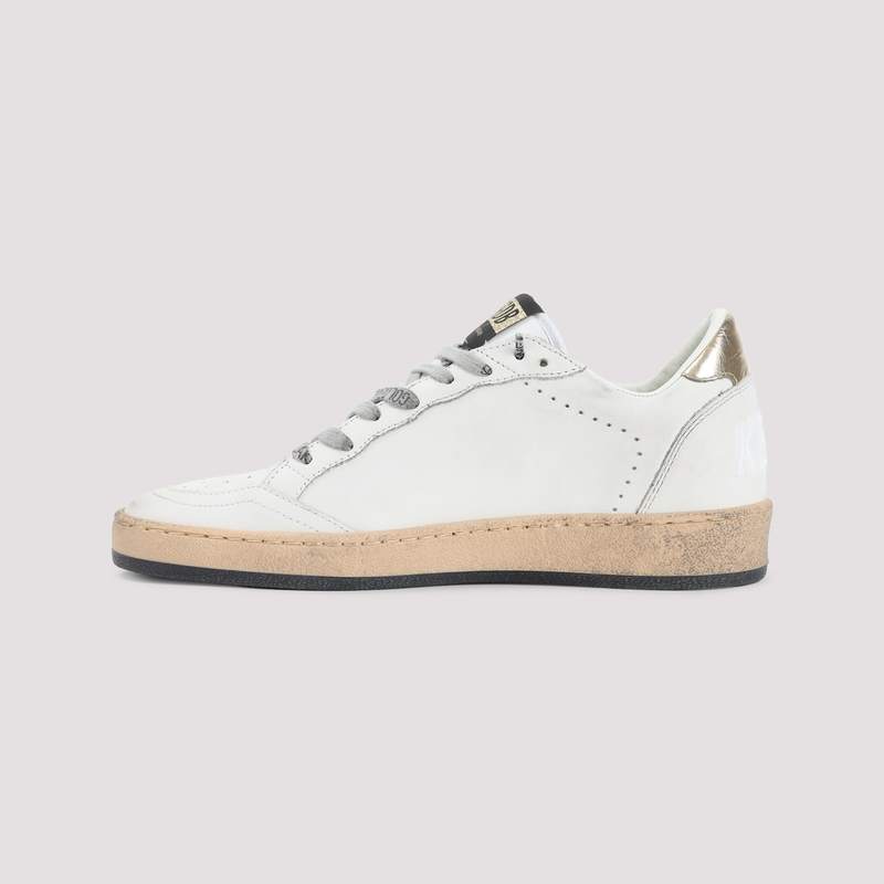 Golden Goose Ballstar Sneakers - Milk Gold