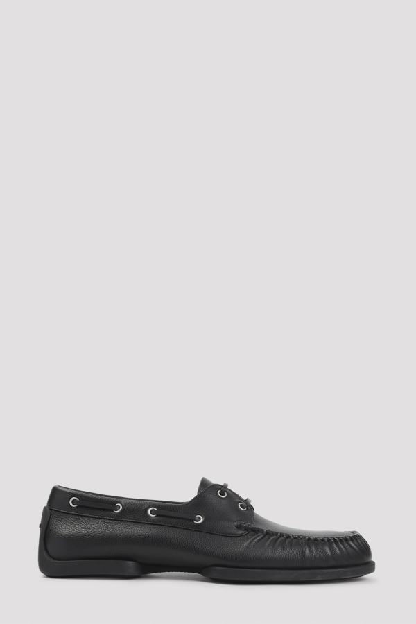 Jil Sander Calf Leather Loafers - Black