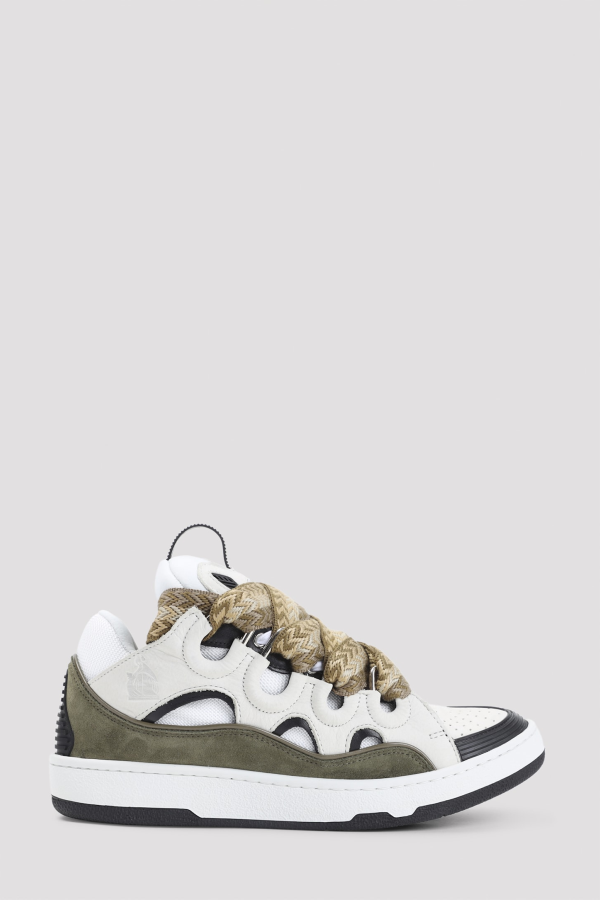 Lanvin Curb Sneakers - White Kaki