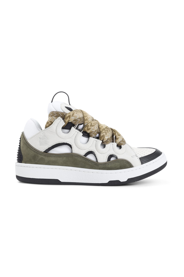 Lanvin Curb Sneakers - White Kaki