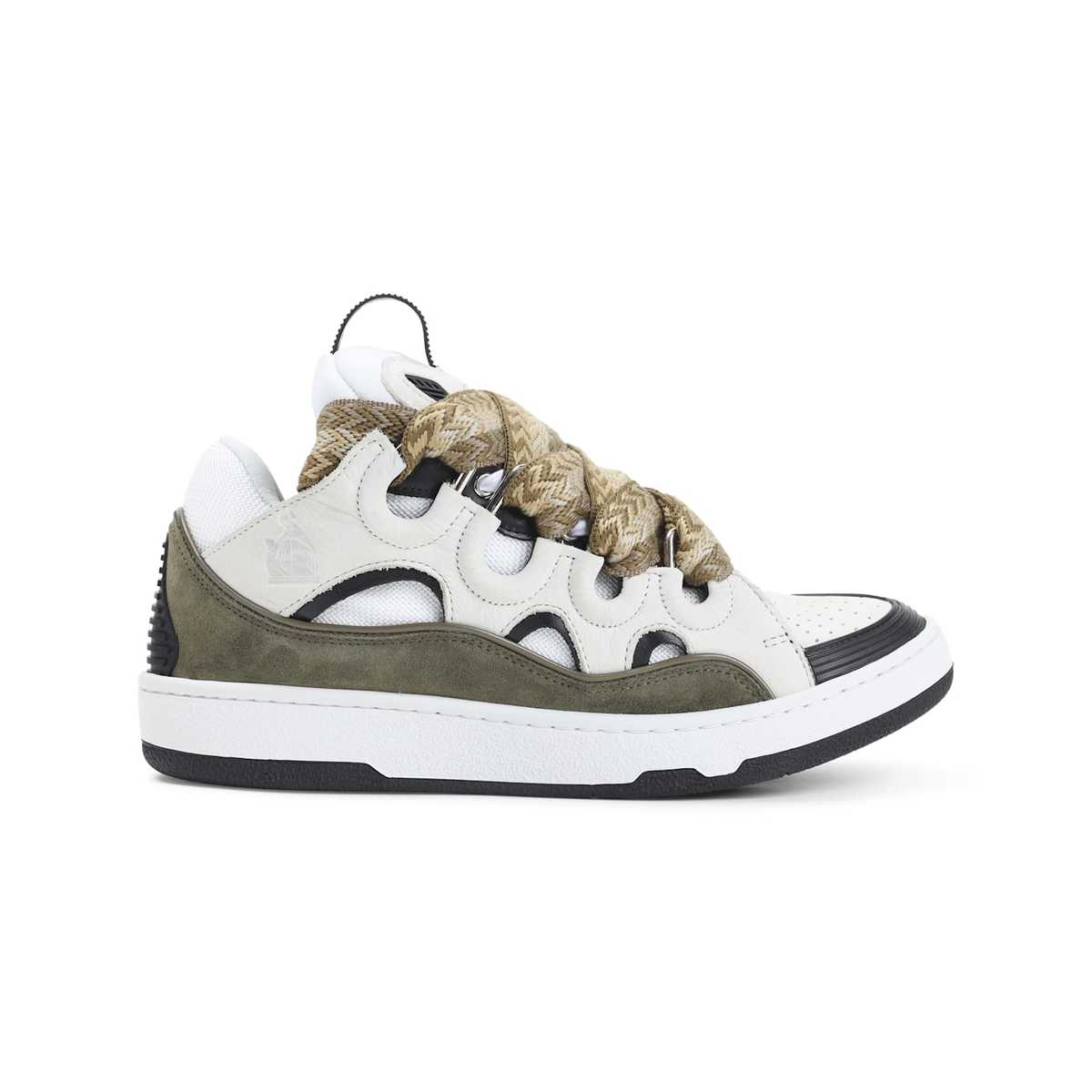 Lanvin Curb Sneakers - White Kaki - Image 2 of 5