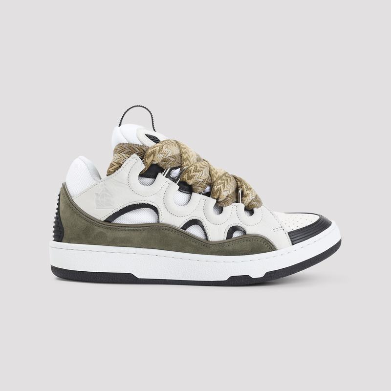 Lanvin Curb Sneakers - White Kaki